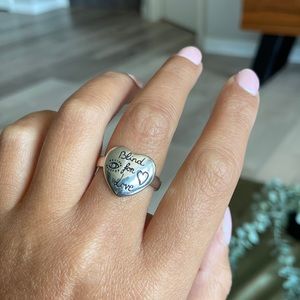 Blind for love heart ring